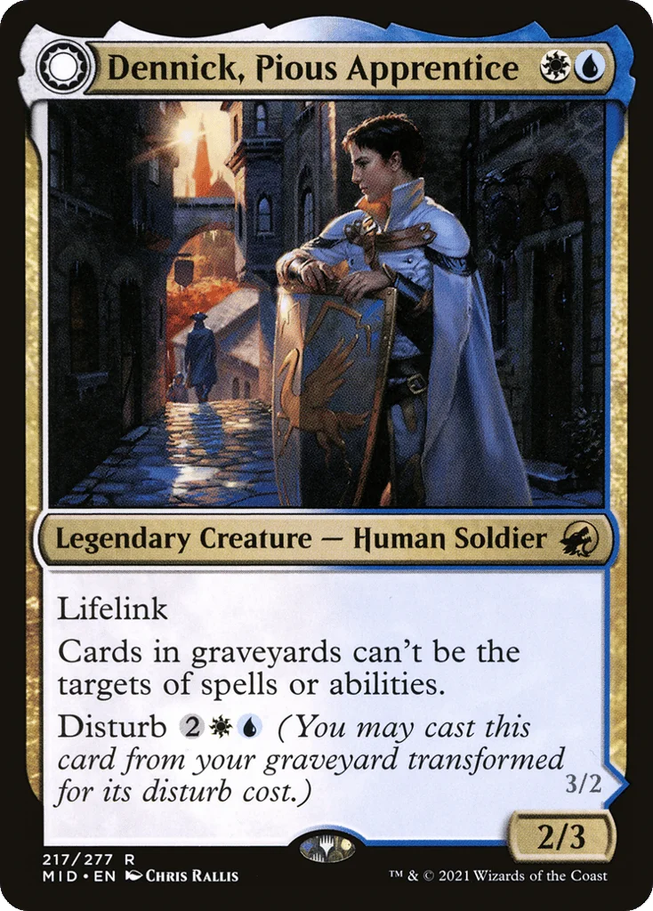 Dennick, Pious Apprentice // Dennick, Pious Apparition · Innistrad: Midnight Hunt