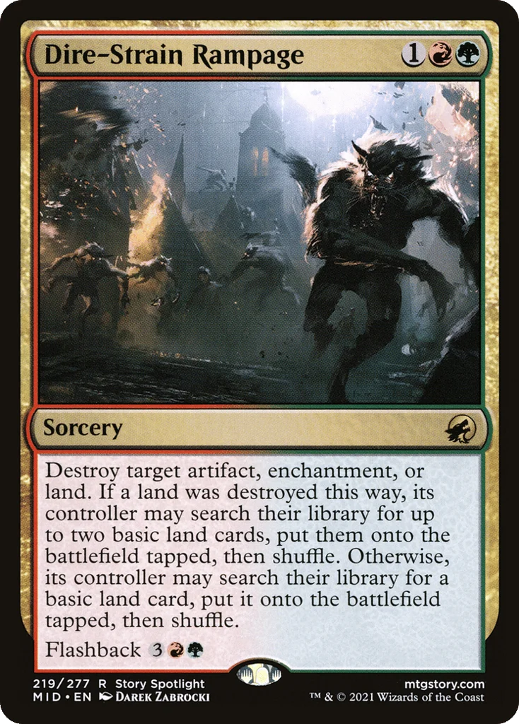 Dire-Strain Rampage · Innistrad: Midnight Hunt