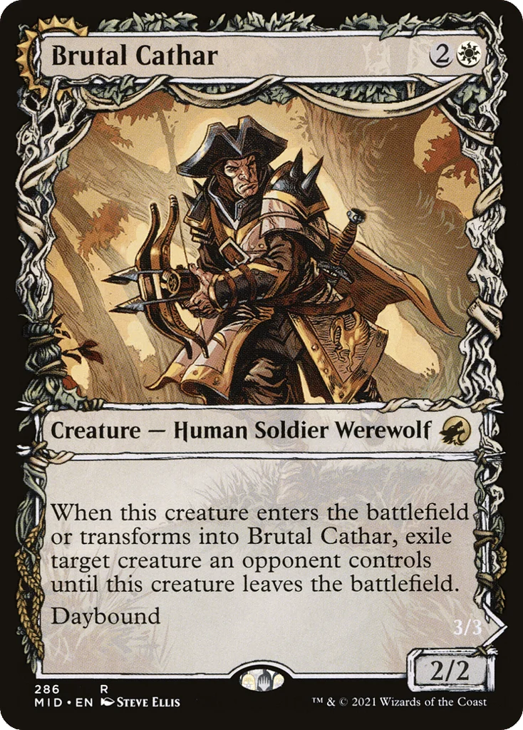 Brutal Cathar // Moonrage Brute · Innistrad: Midnight Hunt