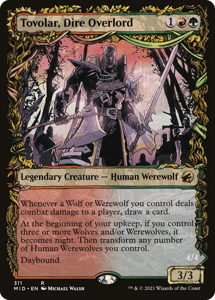 Tovolar, Dire Overlord // Tovolar, the Midnight Scourge · Innistrad: Midnight Hunt