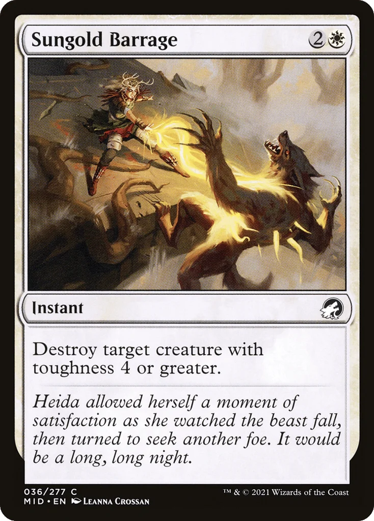 Sungold Barrage · Innistrad: Midnight Hunt