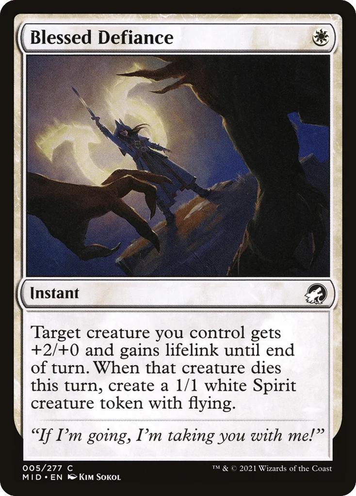 Blessed Defiance · Innistrad: Midnight Hunt