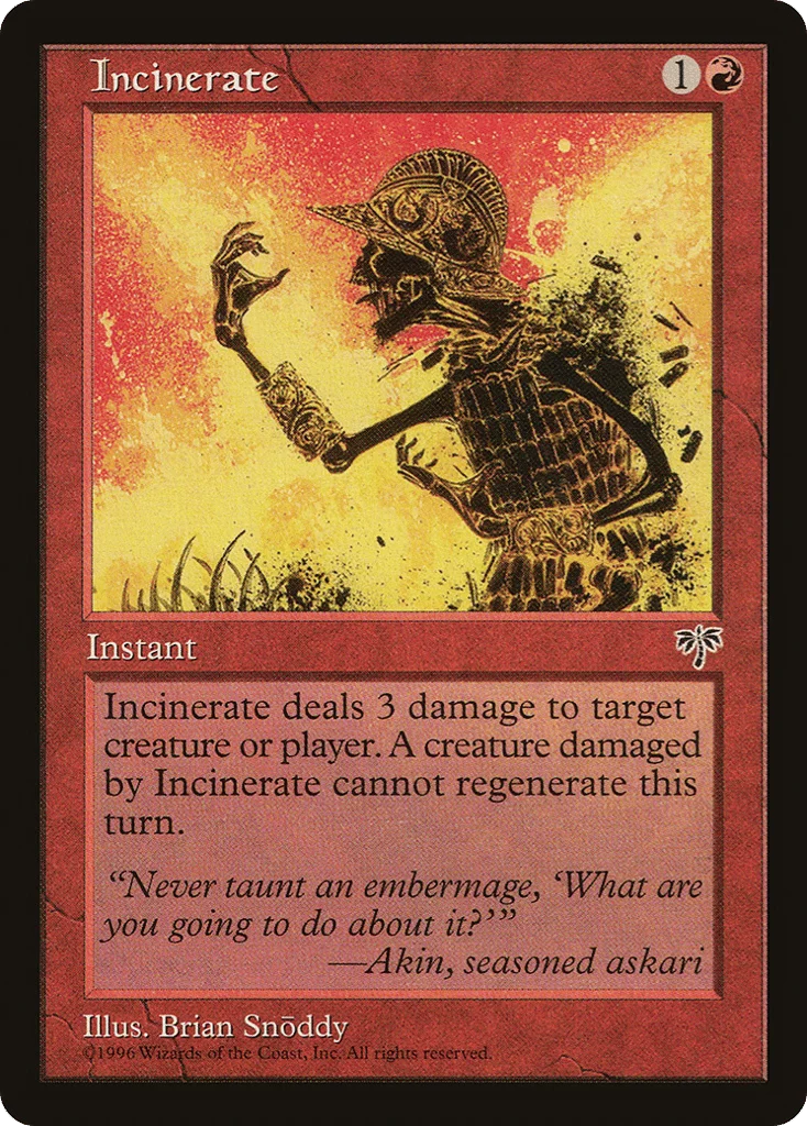 Incinerate · Mirage
