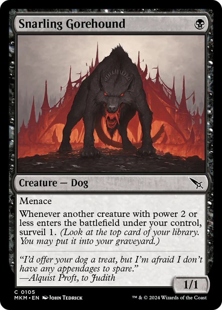 Snarling Gorehound · Murders at Karlov Manor