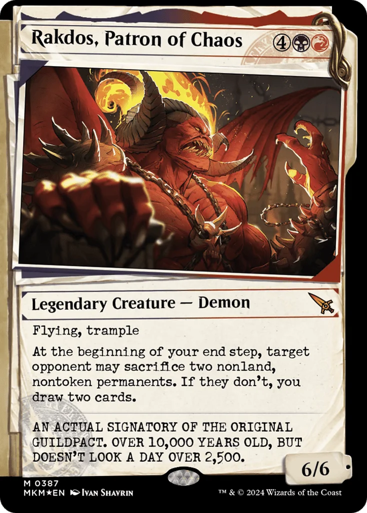 Rakdos, Patron of Chaos · Murders at Karlov Manor