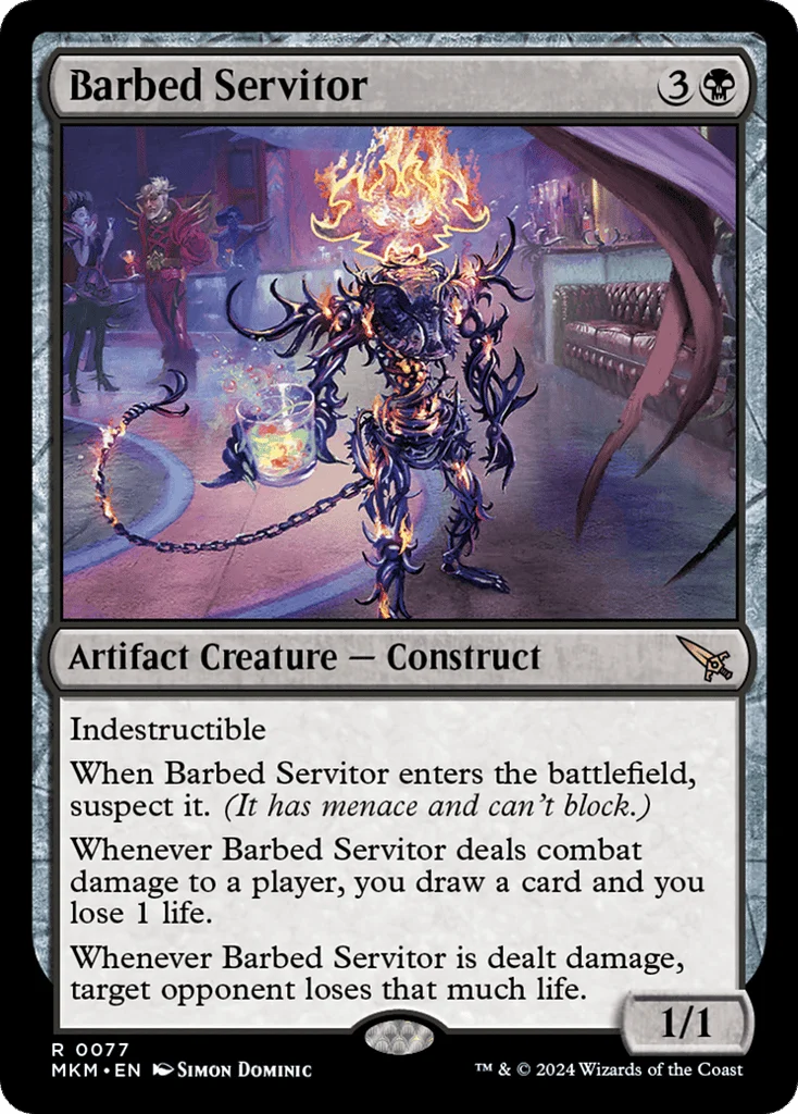 Barbed Servitor · Murders at Karlov Manor