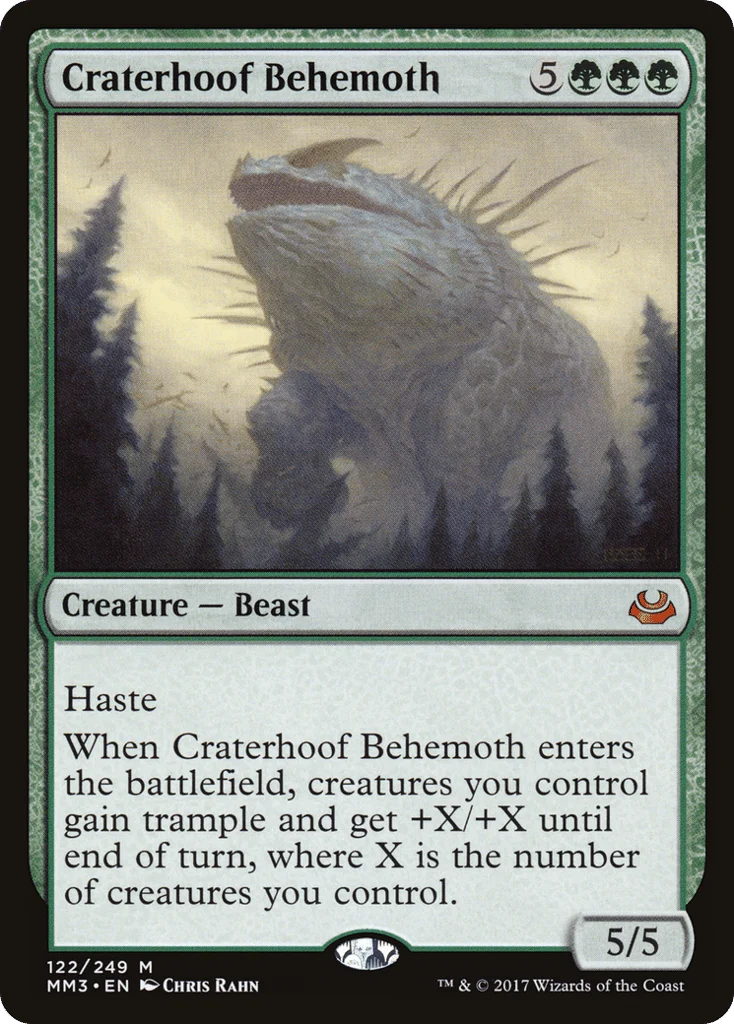 Craterhoof Behemoth · Modern Masters 2017