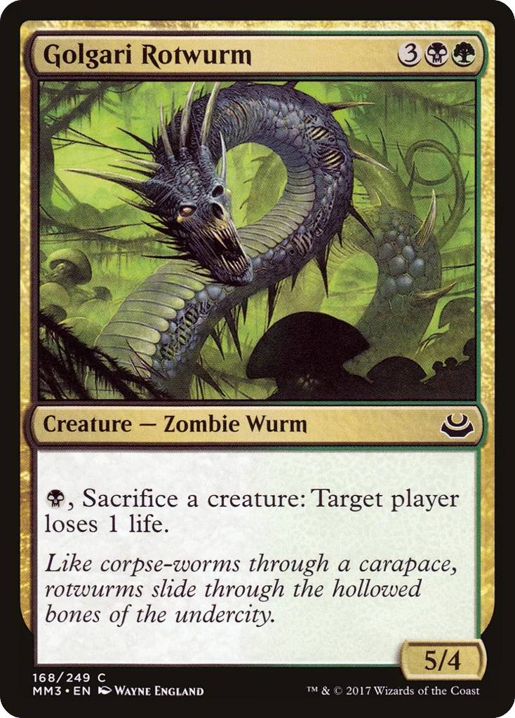 Golgari Rotwurm · Modern Masters 2017
