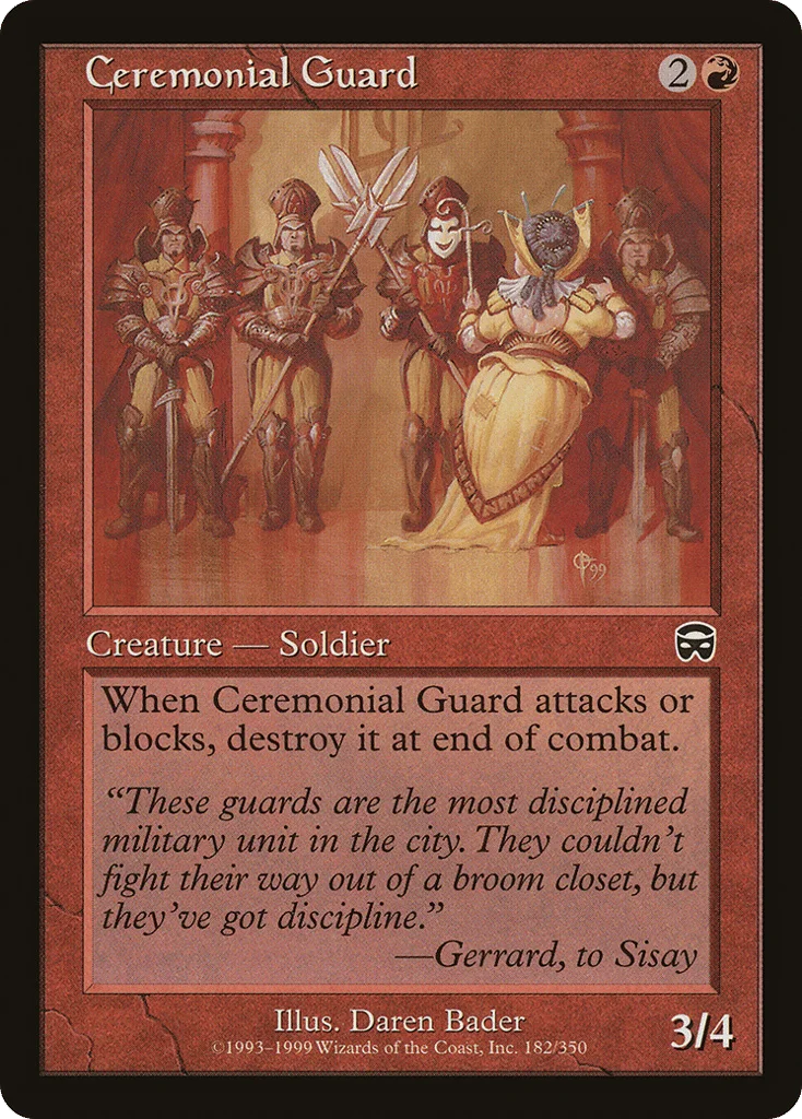 Ceremonial Guard · Mercadian Masques