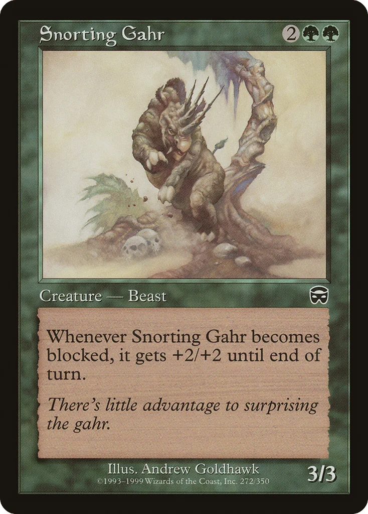 Snorting Gahr · Mercadian Masques