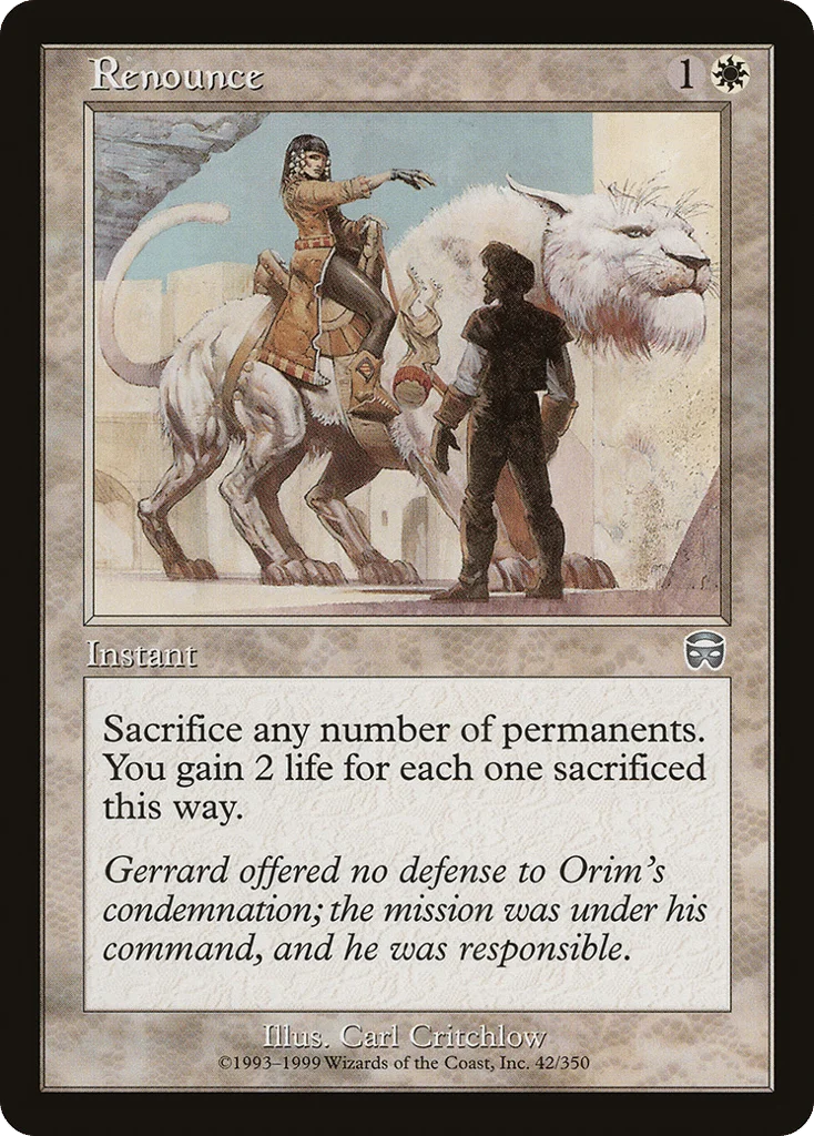 Renounce · Mercadian Masques