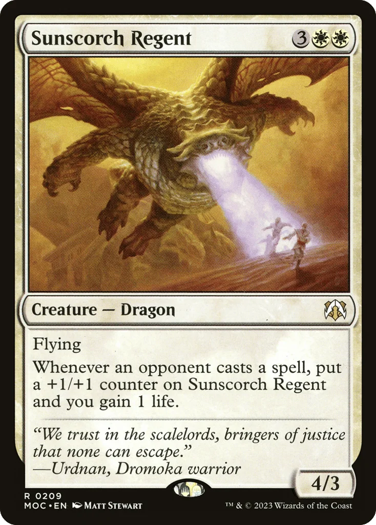 Sunscorch Regent · March of the Machine Commander