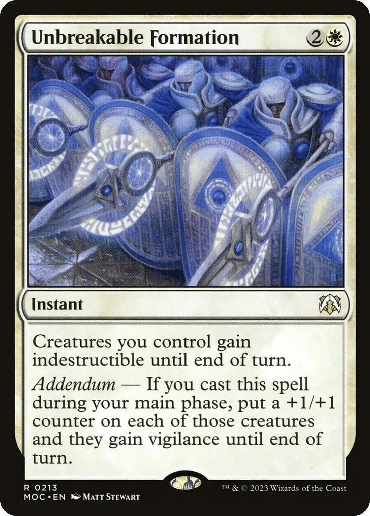 Unbreakable Formation · March of the Machine Commander