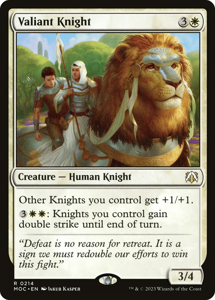 Valiant Knight · March of the Machine Commander