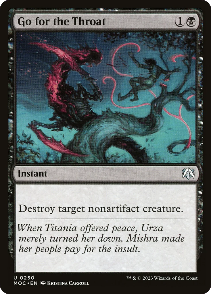 Go for the Throat · March of the Machine Commander