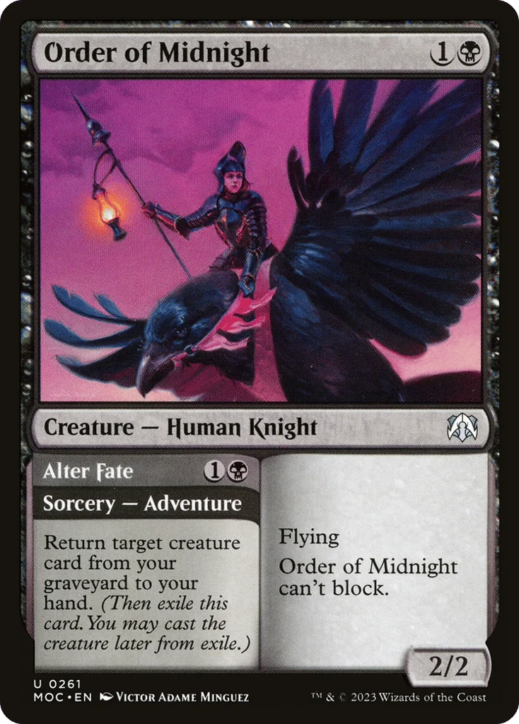 Order of Midnight // Alter Fate · March of the Machine Commander
