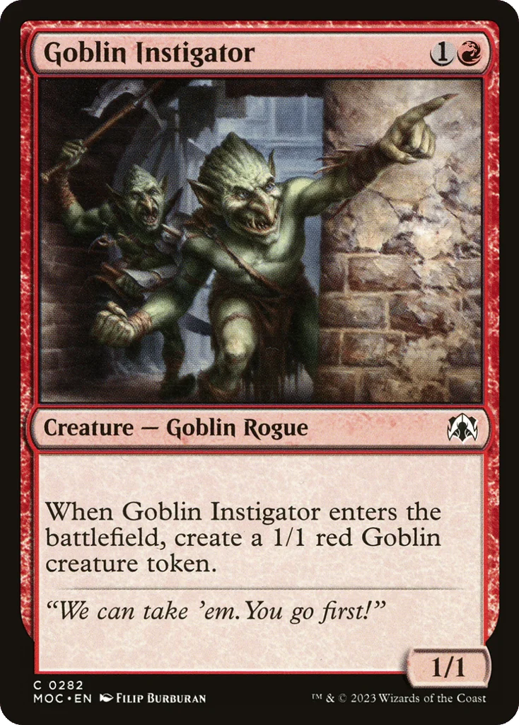 Goblin Instigator · March of the Machine Commander