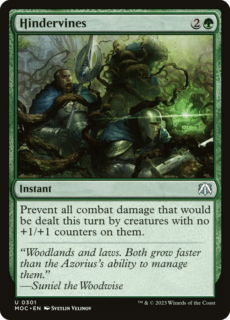 Hindervines · March of the Machine Commander