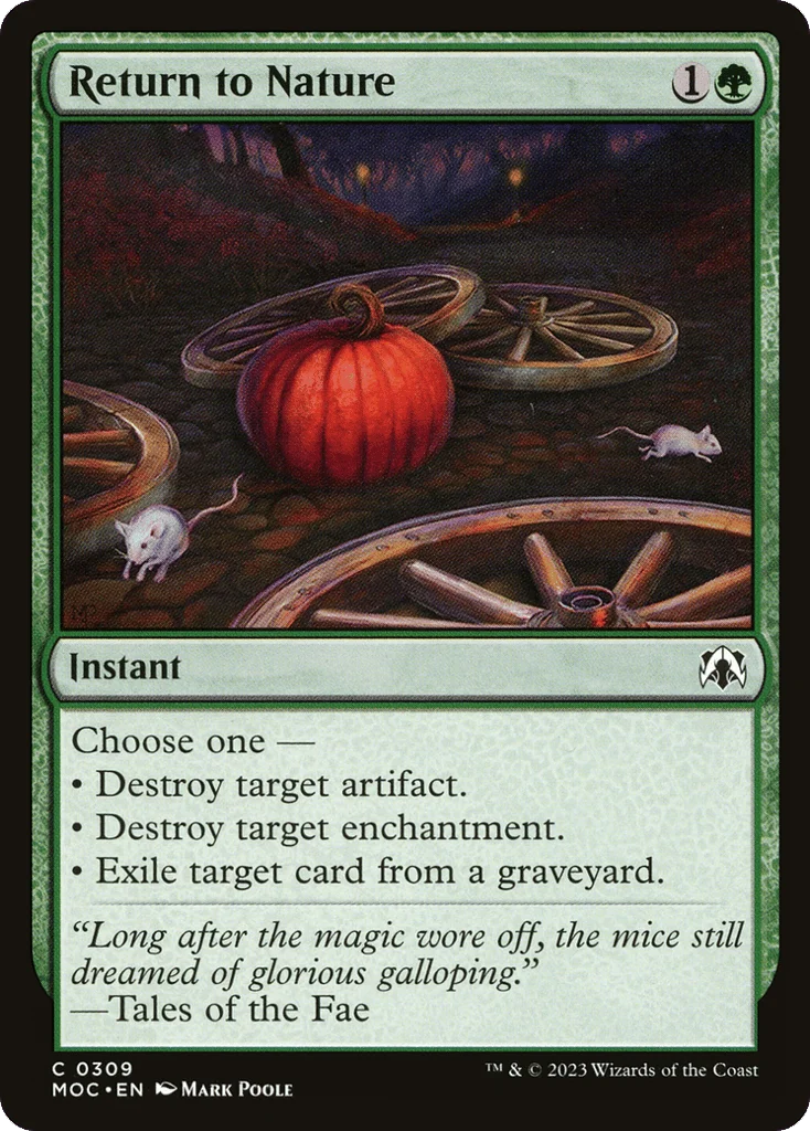 Return to Nature · March of the Machine Commander