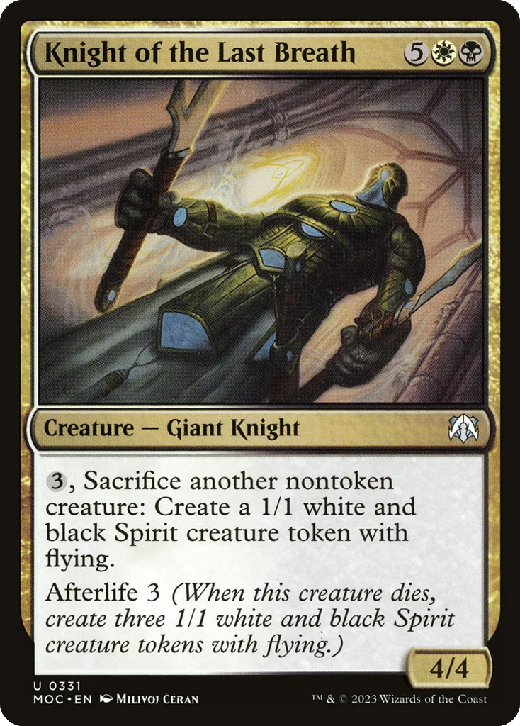 Knight of the Last Breath · March of the Machine Commander