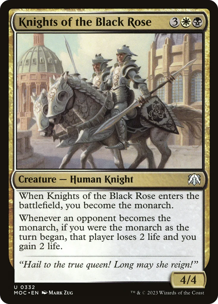 Knights of the Black Rose · March of the Machine Commander