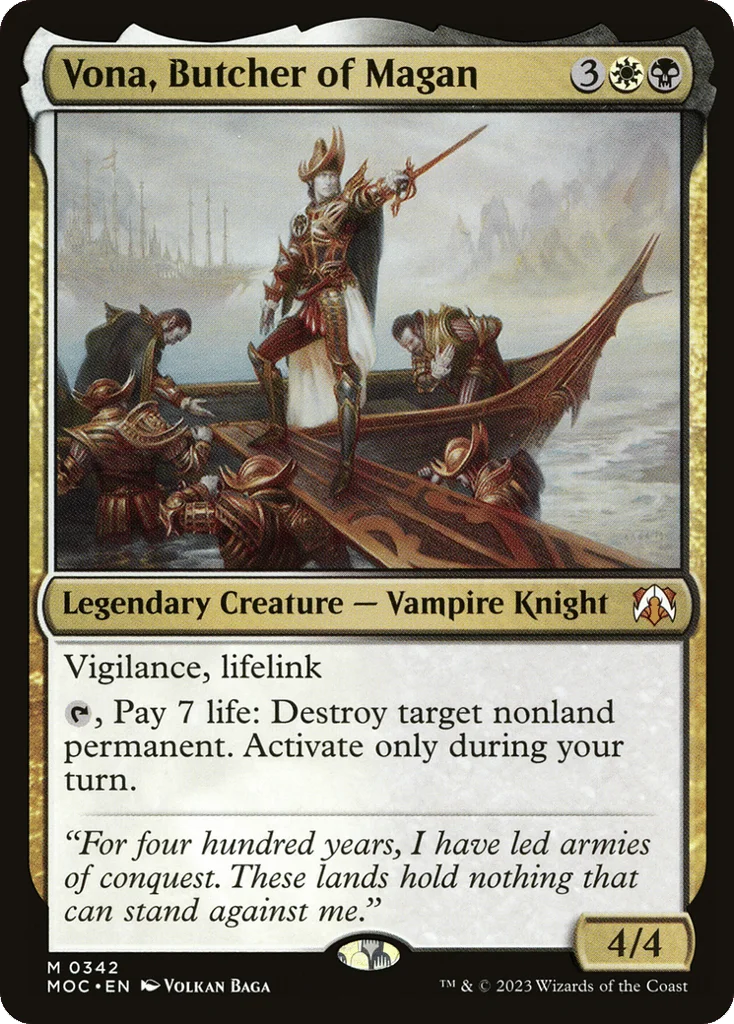 Vona, Butcher of Magan · March of the Machine Commander