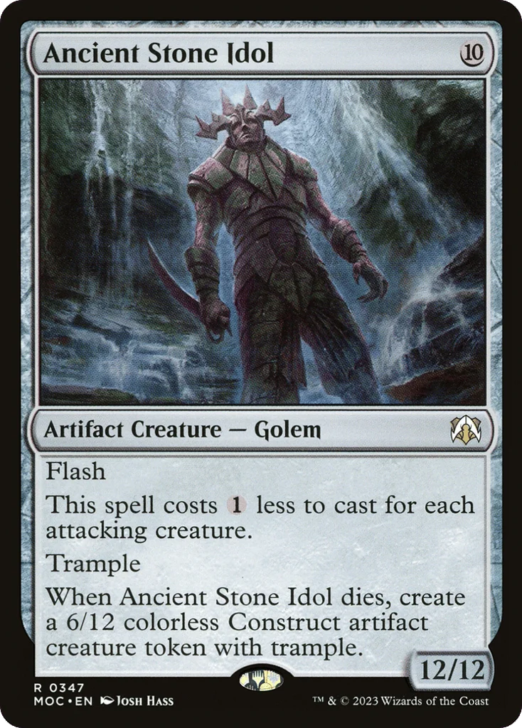 Ancient Stone Idol · March of the Machine Commander