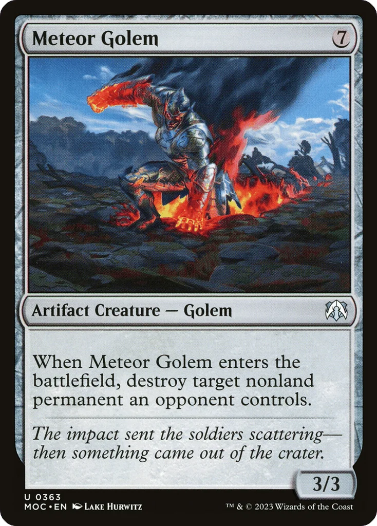 Meteor Golem · March of the Machine Commander