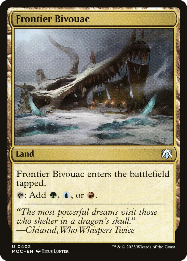 Frontier Bivouac · March of the Machine Commander