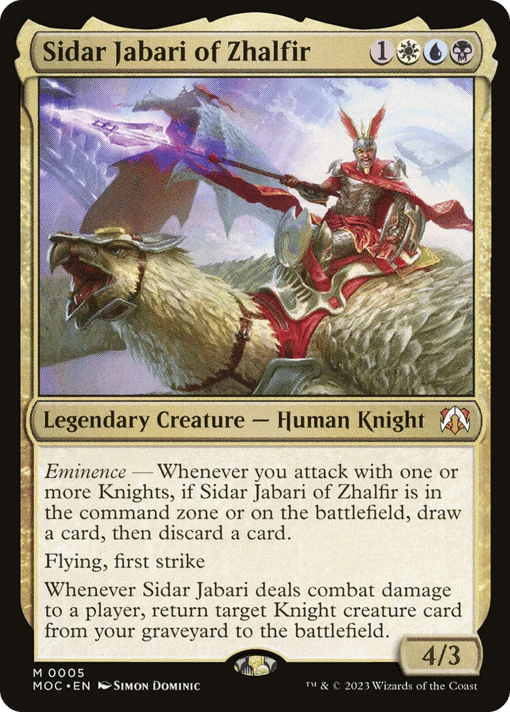 Sidar Jabari of Zhalfir · March of the Machine Commander