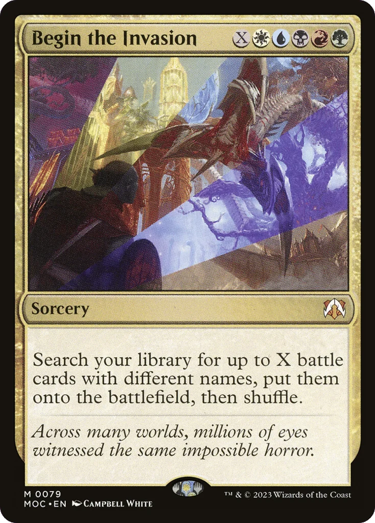 Begin the Invasion · March of the Machine Commander