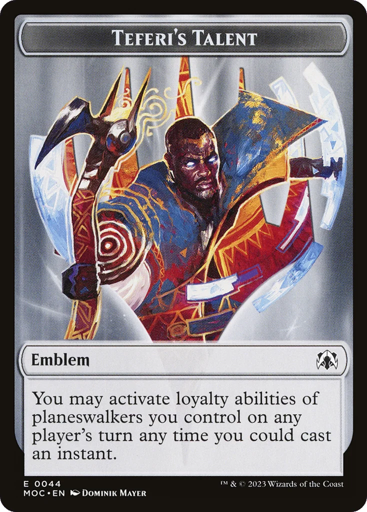 Teferi's Talent Emblem · March of the Machine Commander