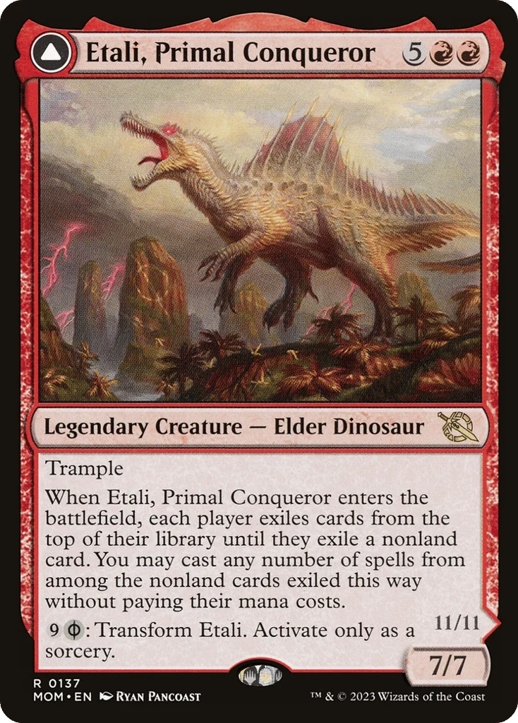 Etali, Primal Conqueror // Etali, Primal Sickness · March of the Machine