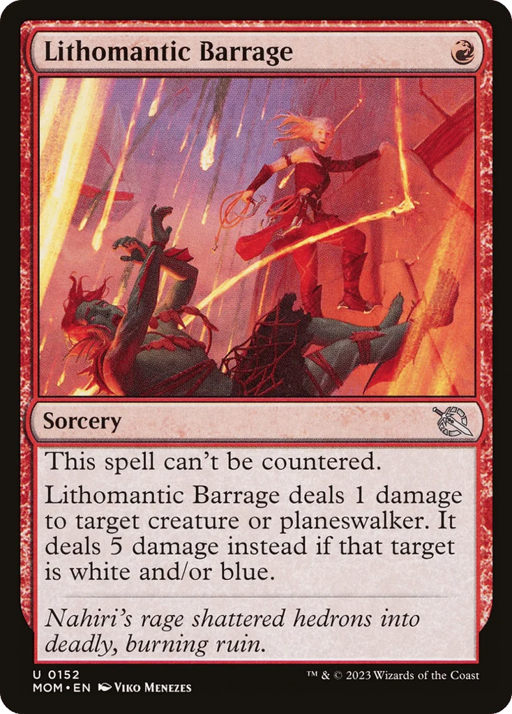 Lithomantic Barrage · March of the Machine