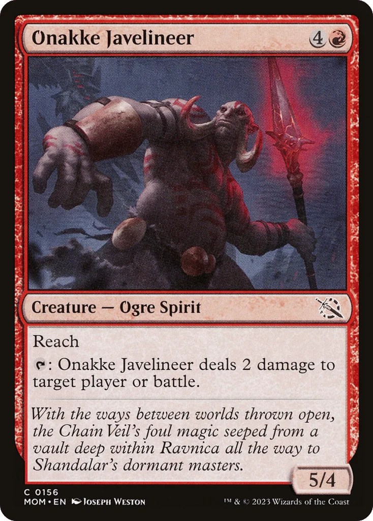 Onakke Javelineer · March of the Machine