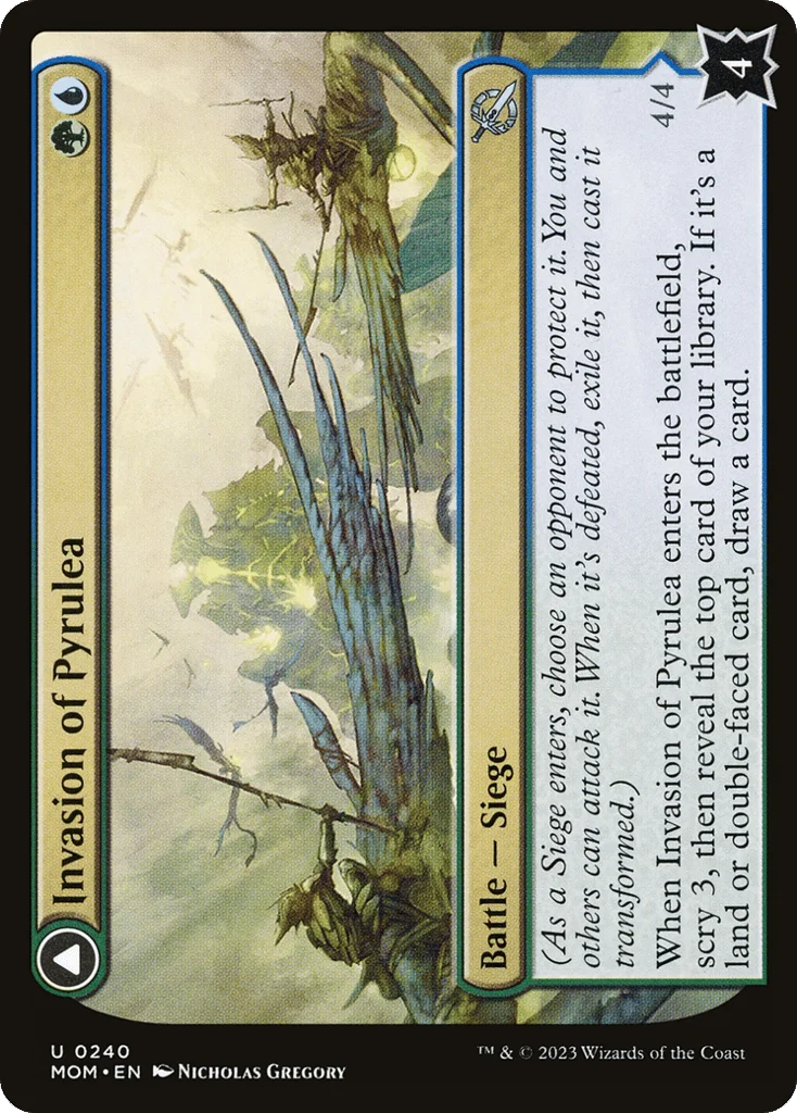 Invasion of Pyrulea // Gargantuan Slabhorn · March of the Machine