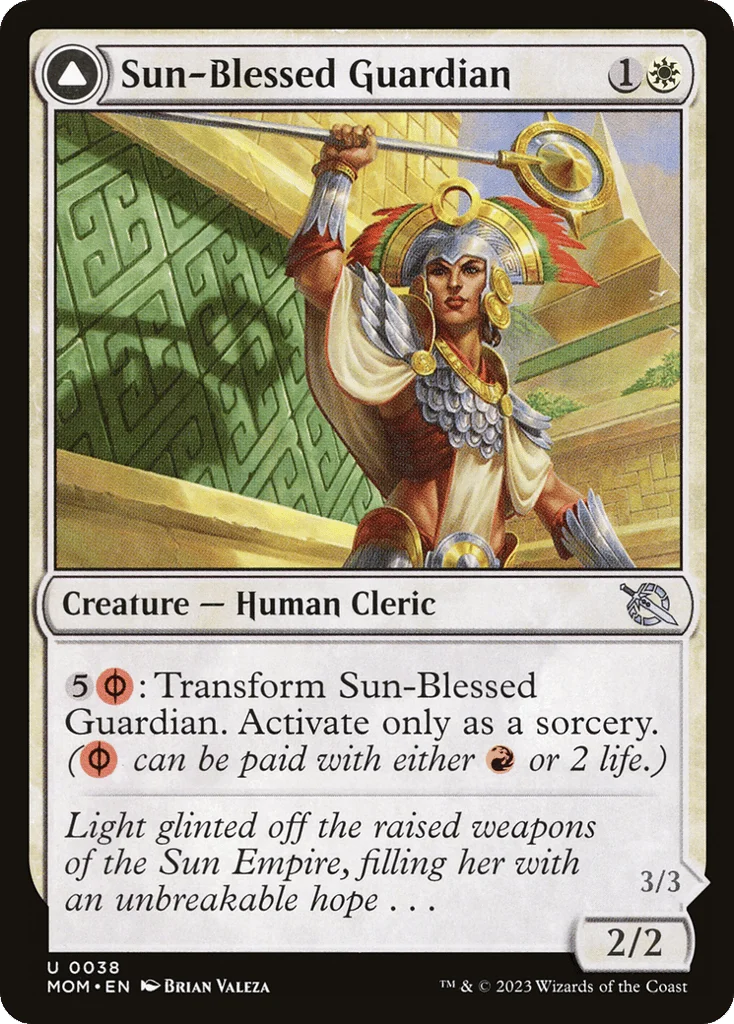 Sun-Blessed Guardian // Furnace-Blessed Conqueror · March of the Machine