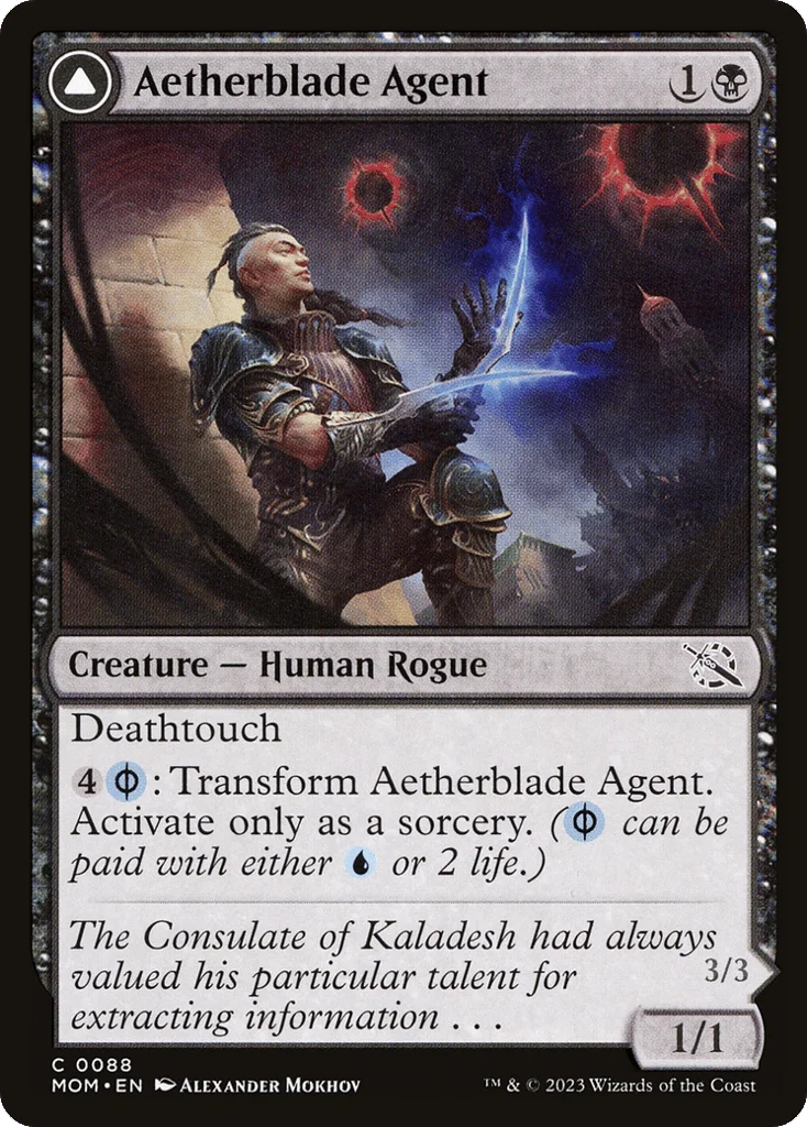 Aetherblade Agent // Gitaxian Mindstinger · March of the Machine