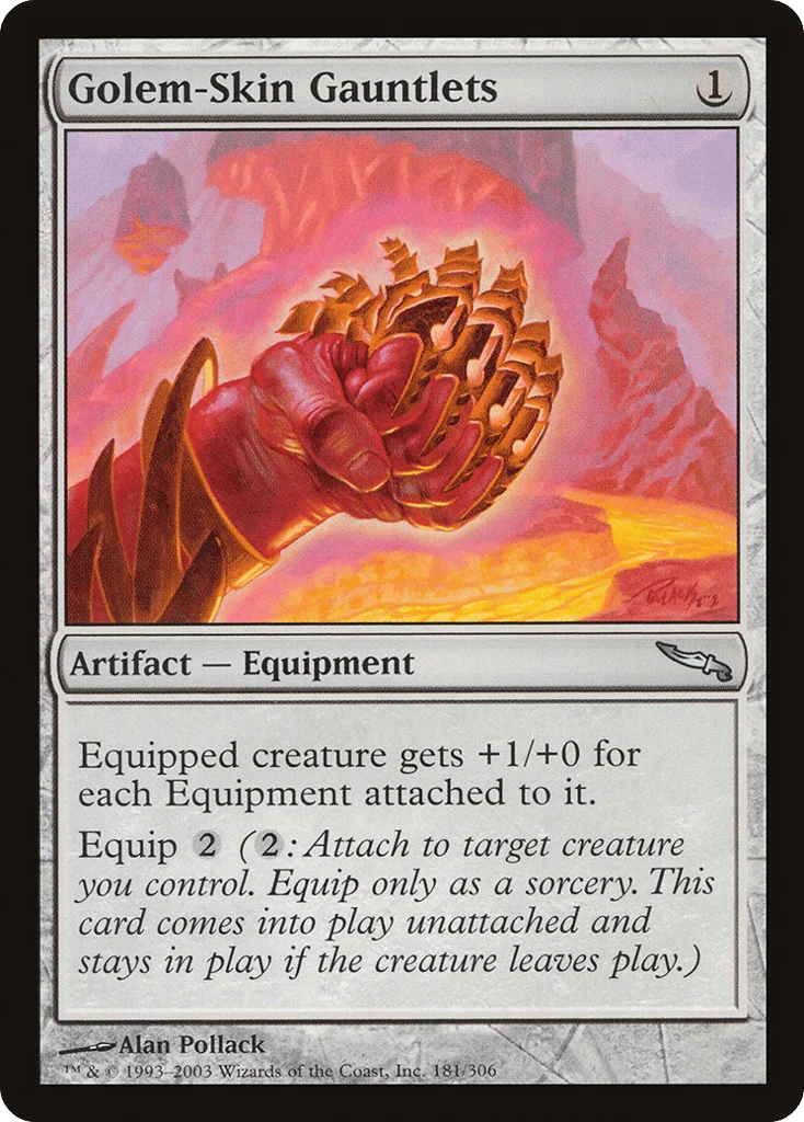 Golem-Skin Gauntlets · Mirrodin