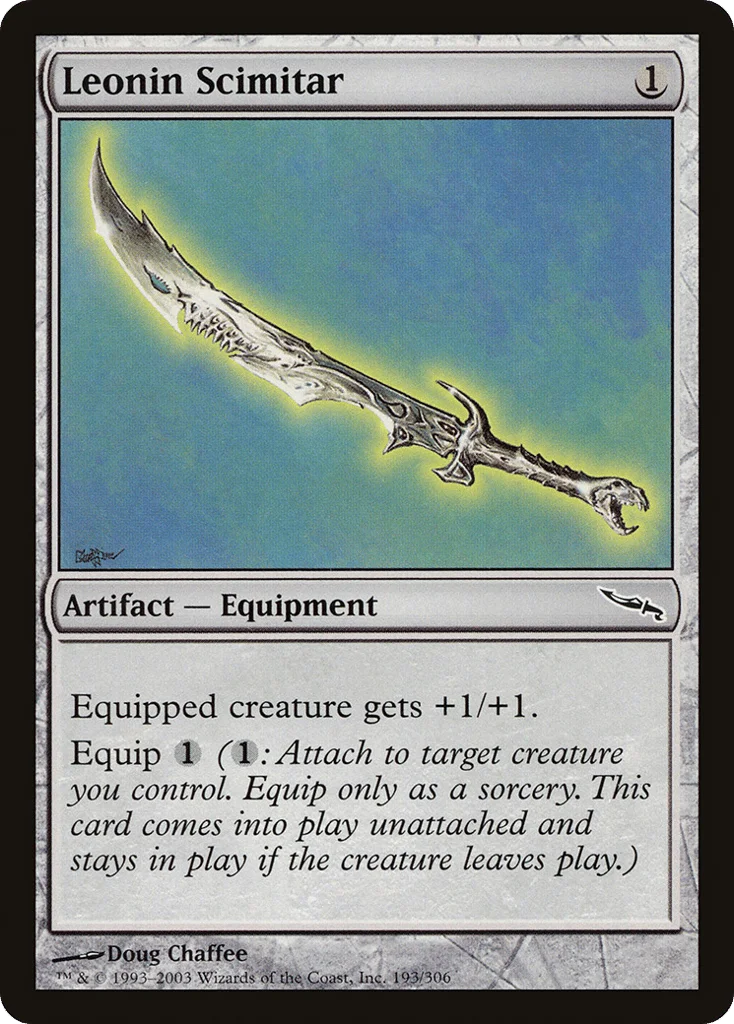 Leonin Scimitar · Mirrodin