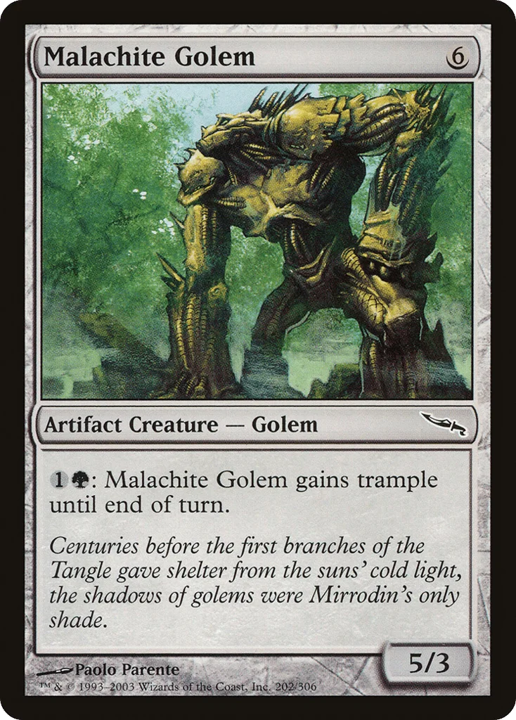 Malachite Golem · Mirrodin