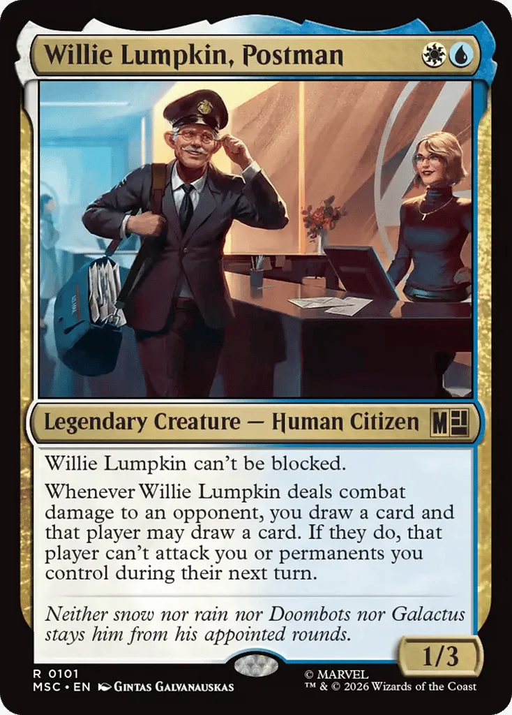 Willie Lumpkin, Postman · Marvel Super Heroes Commander