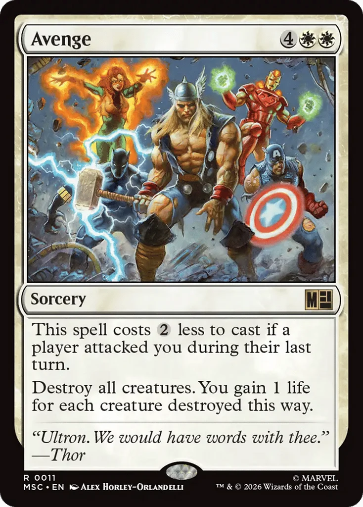 Avenge · Marvel Super Heroes Commander