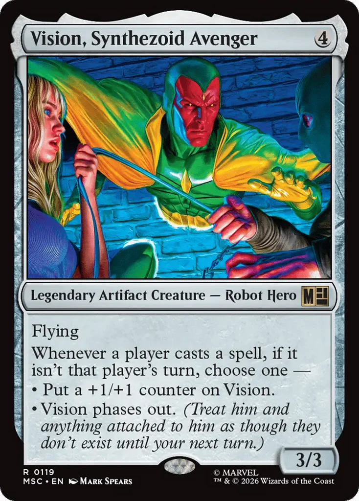 Vision, Synthezoid Avenger · Marvel Super Heroes Commander