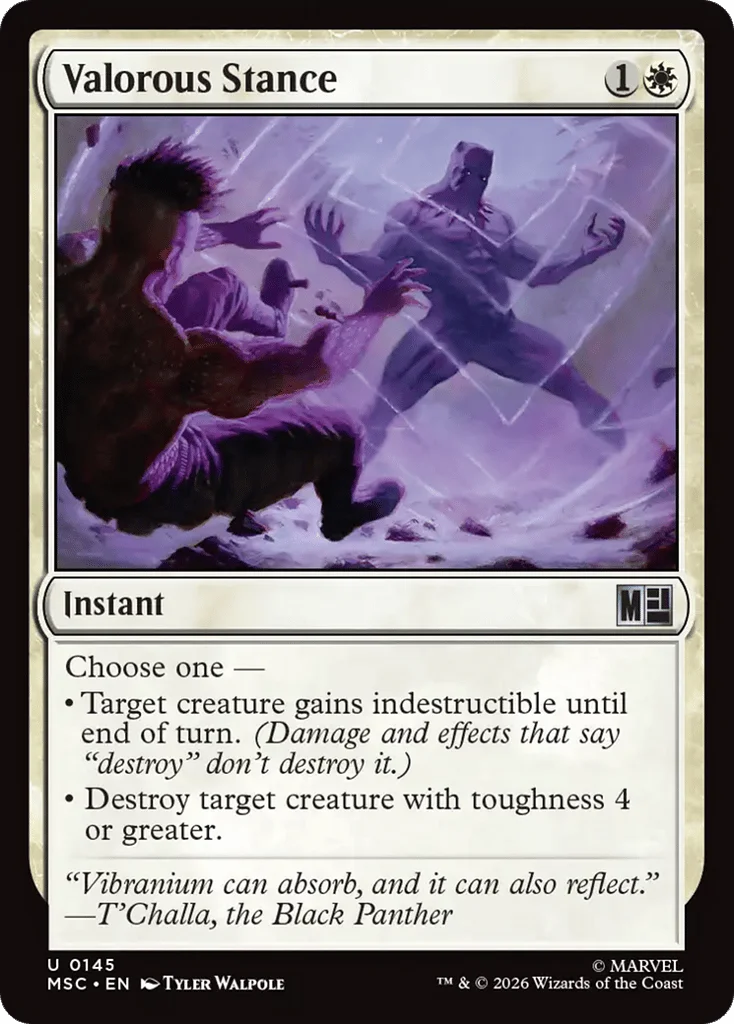 Valorous Stance · Marvel Super Heroes Commander