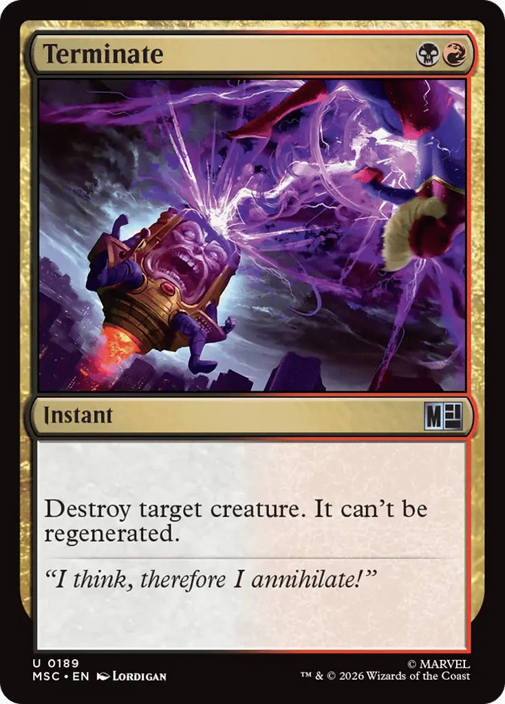 Terminate · Marvel Super Heroes Commander