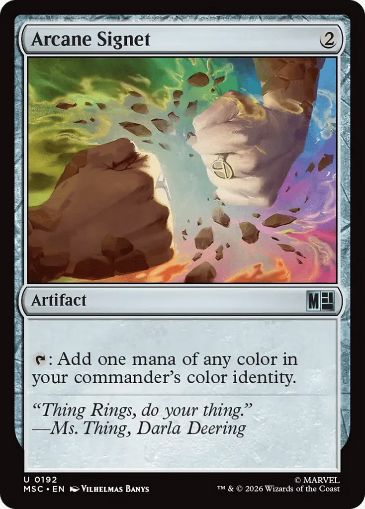 Arcane Signet · Marvel Super Heroes Commander