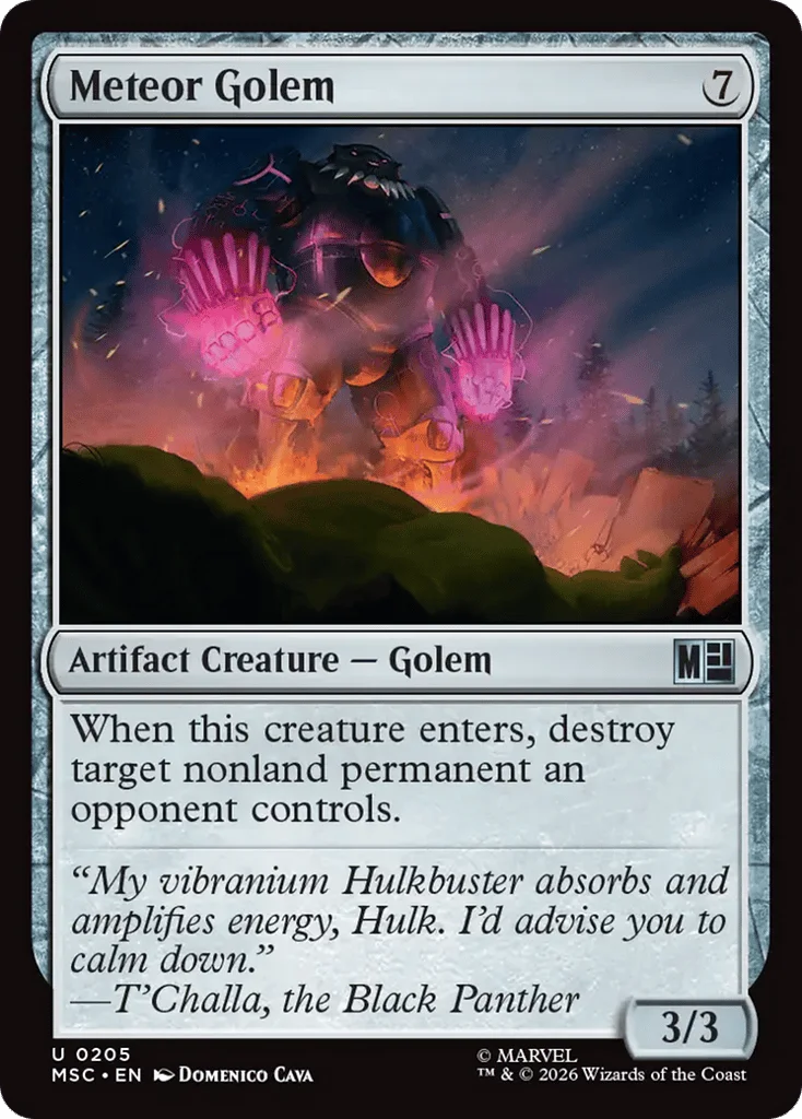 Meteor Golem · Marvel Super Heroes Commander