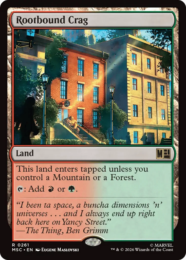 Rootbound Crag · Marvel Super Heroes Commander