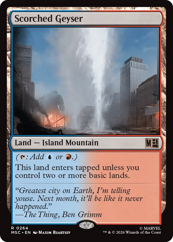 Scorched Geyser · Marvel Super Heroes Commander